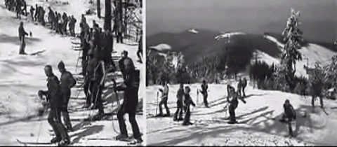 Lyžař lysohorský – vynikající retro video z Beskyd
