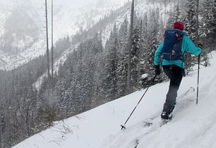 Krásný splitboardový a skialpový okruh z Pece pod Sněžkou přes Obří důl