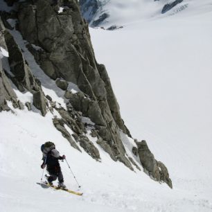 Ze sedla Col Chardonnet 3323 m, Haute Route