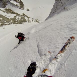 Kejda ski team zavítal také do masivu Mont Blancu. Sjeli zde například Gervasuttiho kuloár z Mont Blanc du Tacul