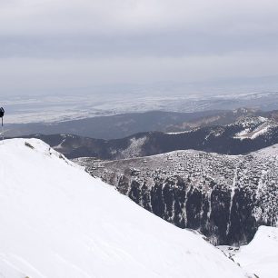 Tak z tam toho kopce – Baranec – se taky lyžuje, když je sníh