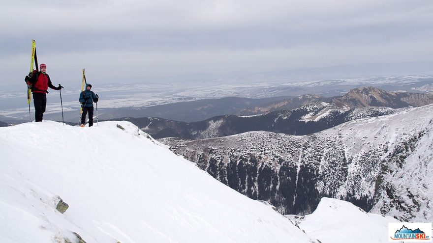 Tak z tam toho kopce – Baranec – se taky lyžuje, když je sníh