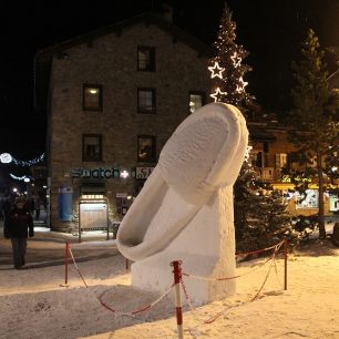 Různé sněhové výtvory mohou být v Livignu téměř všude