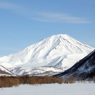 Vulkán Bakening 200 km od Petropavlovska-Kamčatského
