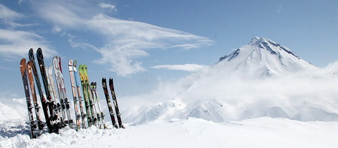 Ski Kamčatka 2013 - skialp v oblasti vulkánu Viljučinskij (2173 m)