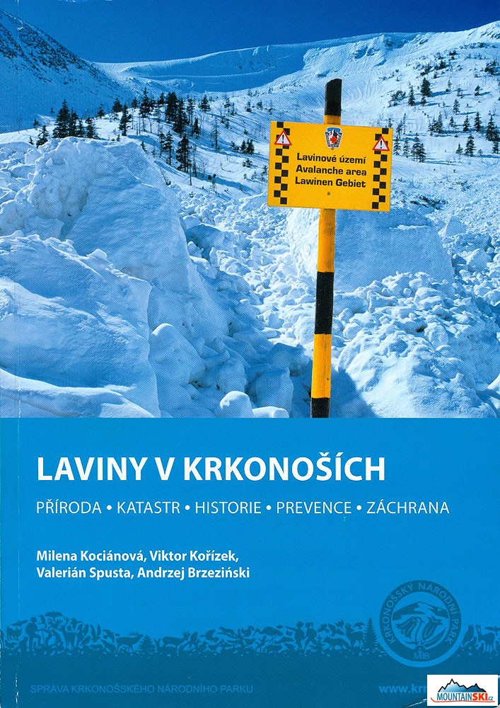REPRO: © www.krnap.cz Titulní stránka knihy Laviny v Krkonoších
