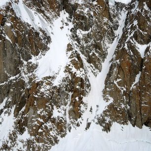 Východní žlab z Mt. Maudit