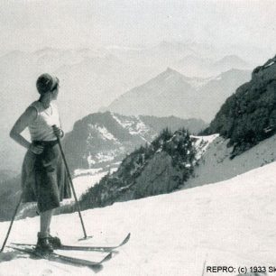 Výhled od Soienalmu (1517 m) na východ k Chiemgauer Bergen