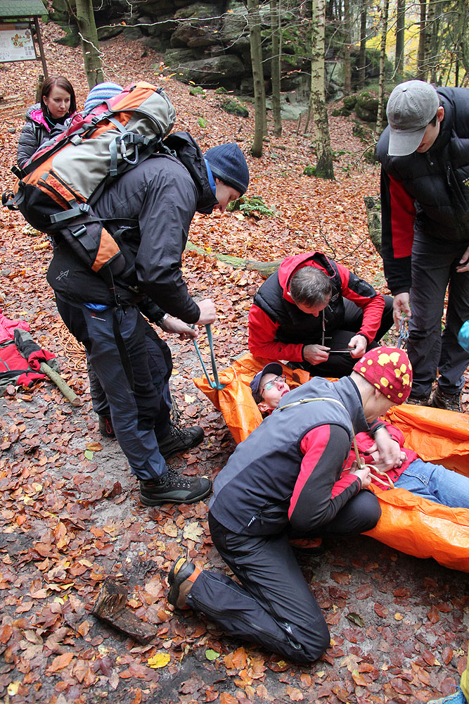 Různé způsoby transportu raněných 4