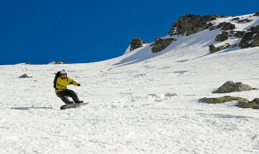 První oblouky při sjezdu ze Štrbského štítu