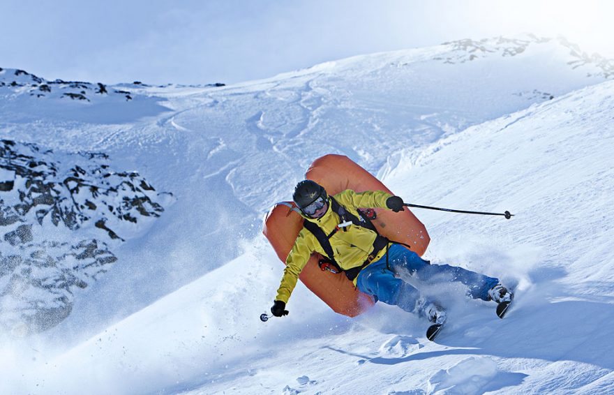 Hansi Heckmair s batohem ABS