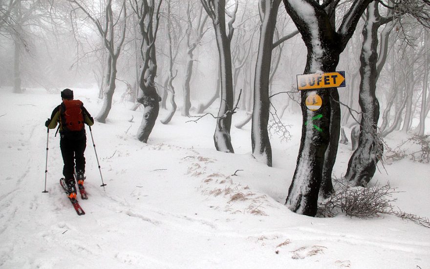 V některých horských oblastech České republiky jsou už dnes vyznačeny skialpinistické trasy