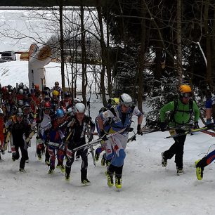 Start Mistrovství ČR ve skialpinismu 2015