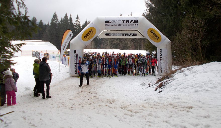 Start Mistrovství ČR ve skialpinismu 2015