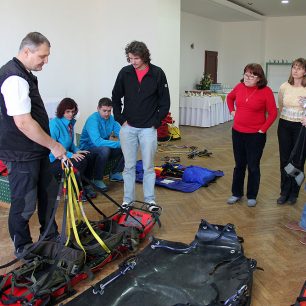 Praktické ukázky transportního materiálu HZS