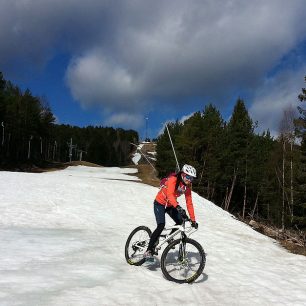 Na kole nebo s lyžemi - vždy ale na sněhu