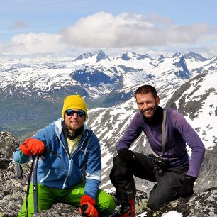 S Tiborem na Hjelledalstindenu