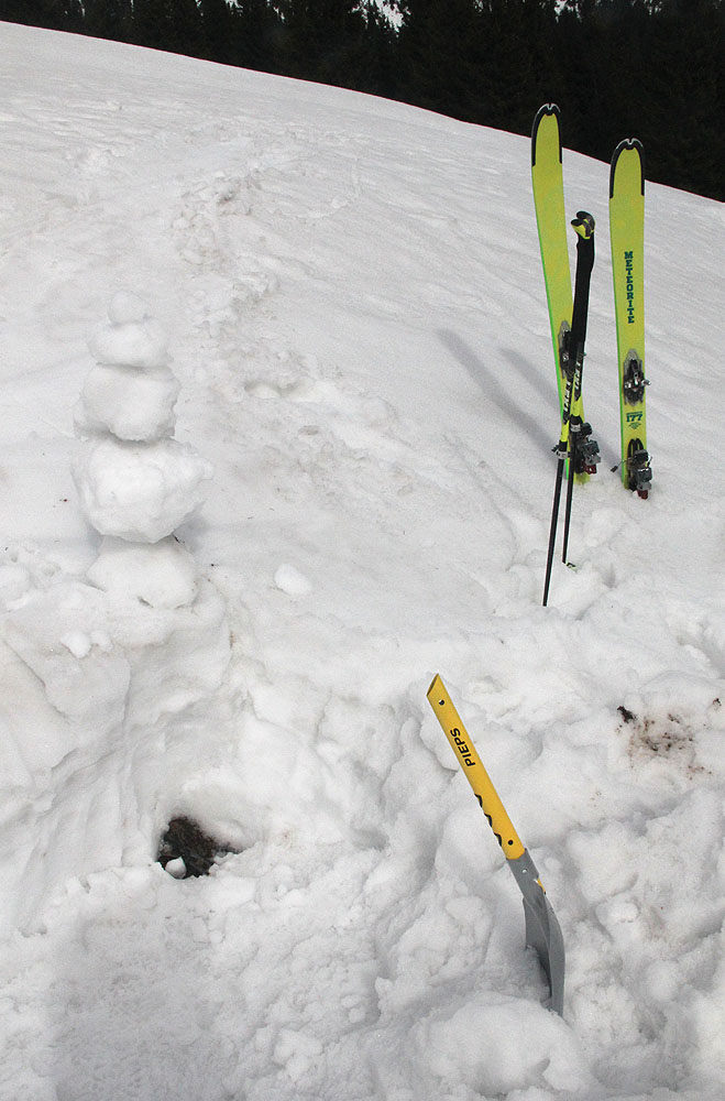 Principiální předvedení testu nastavovaný sloup