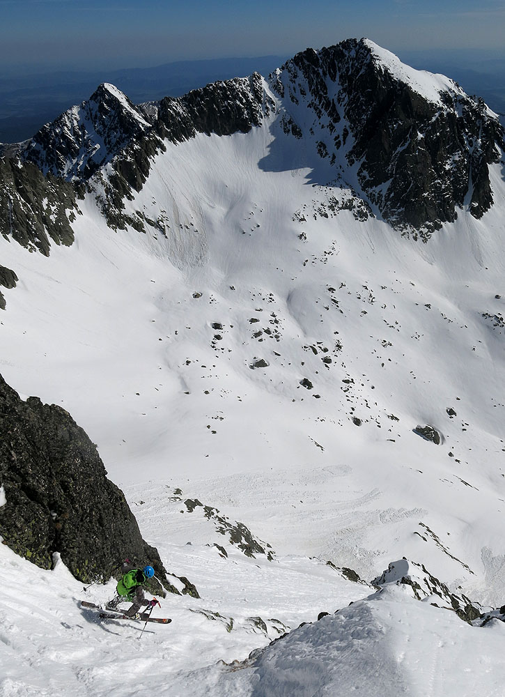 Panorama Velké a Malé Zmrzlé doliny z terasy Chaty při Zelenom plese, Karel