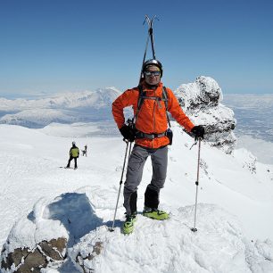 Na vrcholu vulkánu Korjakskij (3456 m)