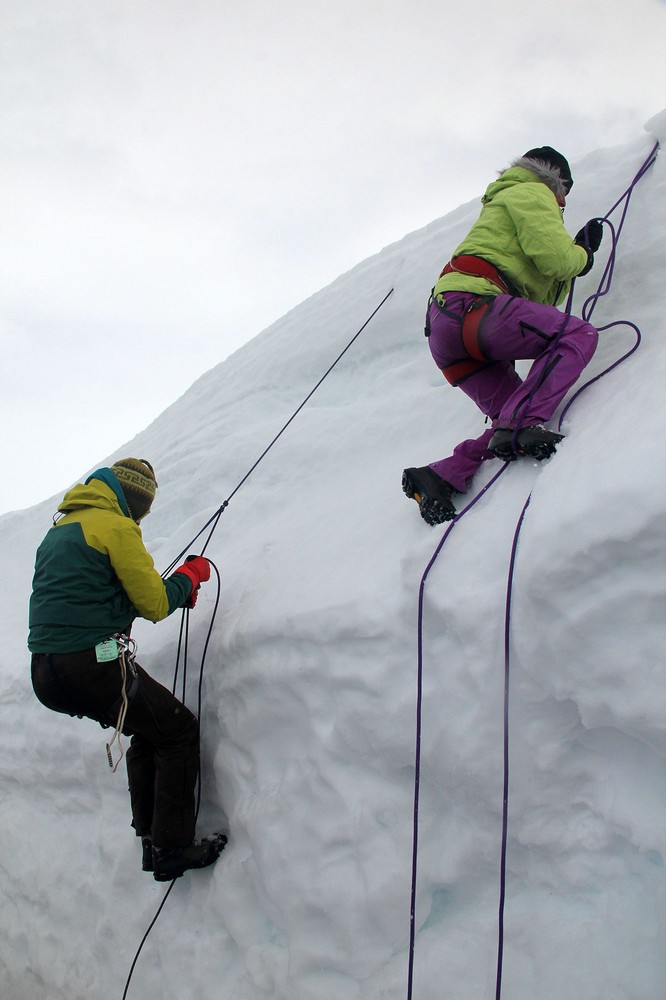 Nácvik sebezáchrany z ledovcové trhliny