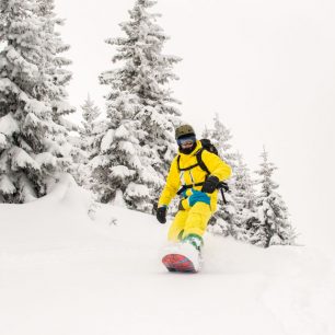 Karel, pravděpodobně první snowboardista v oblasti vůbec