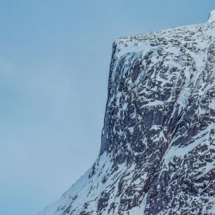 Kuglhornet a jeho severní žlab - jedna z nejšílenějších linií, co jsme viděli a lyžovali!