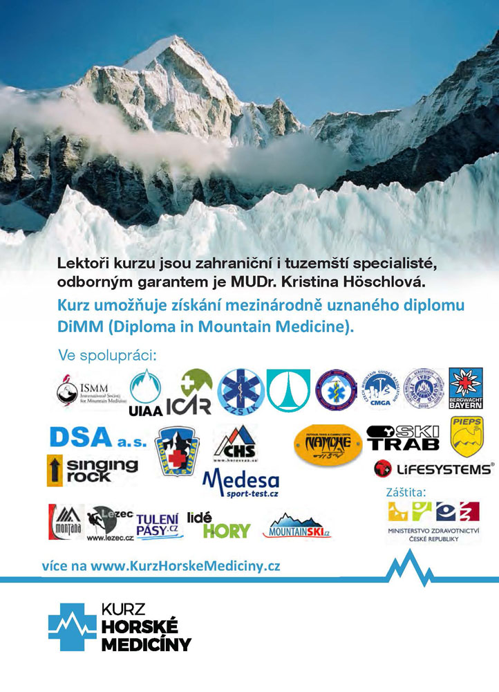 Druhá stránka 2. Mezinárodního kurzu horské medicíny 2017
