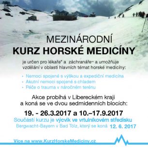 Úvodní stránka 2. Mezinárodního kurzu horské medicíny 2017