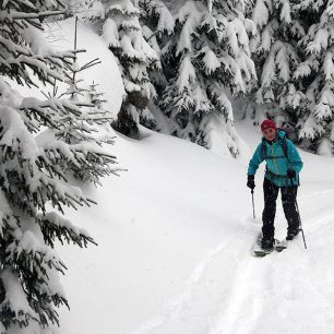 Na splitboardu Obřím dolem