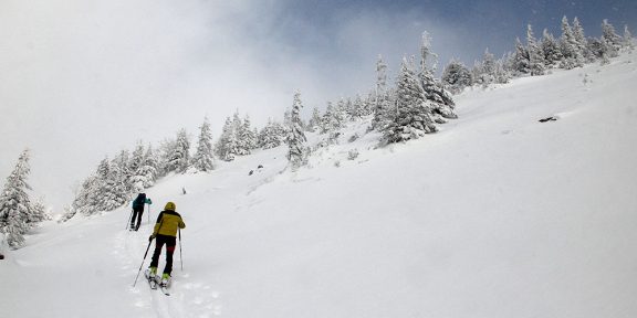 Krásný splitboardový a skialpový okruh z Pece pod Sněžkou přes Obří důl