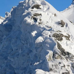 Trochu skalnaté - tudy sjezd nebude