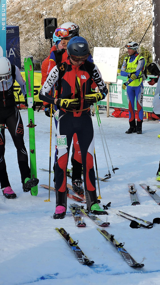 Příprava před Davidovým startem na individuálu