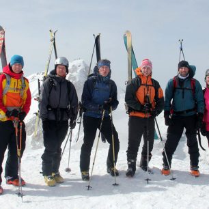 Vrcholová fotka v březnu 2017