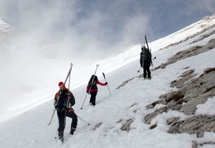 Klasická skialpová túra na Malou Mojstrovku (2333 m) v Julských Alpách
