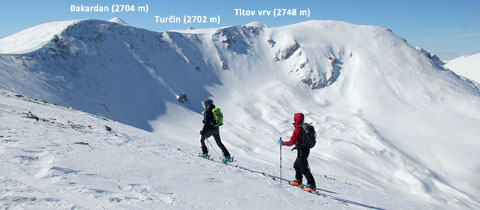 Titov vrv (2748 m) – skialpinistický vyhlídkový vrchol v makedonském pohoří Šar planina