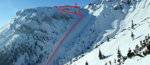 Heukuppe (2007 m) – na skialpech na nejvyšší vrchol Raxalpe
