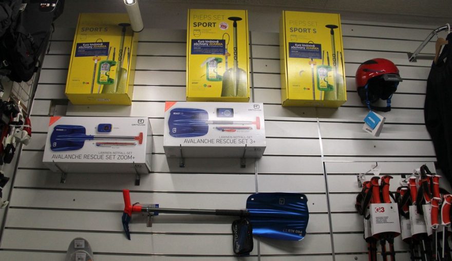 Lavinová výbava od Pieps a Ortovoxu v Boatparku