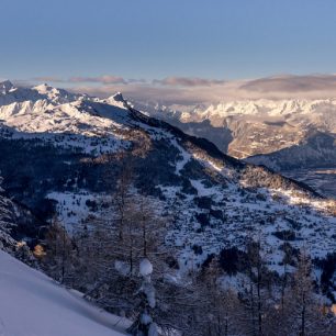 Lesíky z lanovky Tracouet v Nendaz 