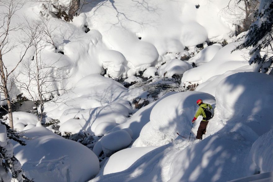 Dojezd do potoka na Asahidake