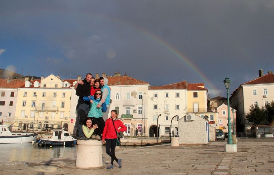 Zakončení chorvatského výletu s krásnou duhou