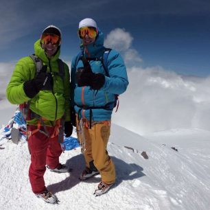Marek a Petr na vrcholu Elbrusu
