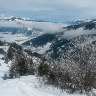 Sjezd mez Maiskogelalm a Glocknerblick