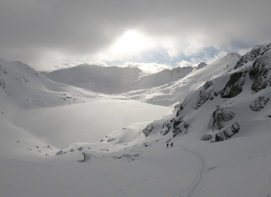 Spodní část kuloáru Double Cone