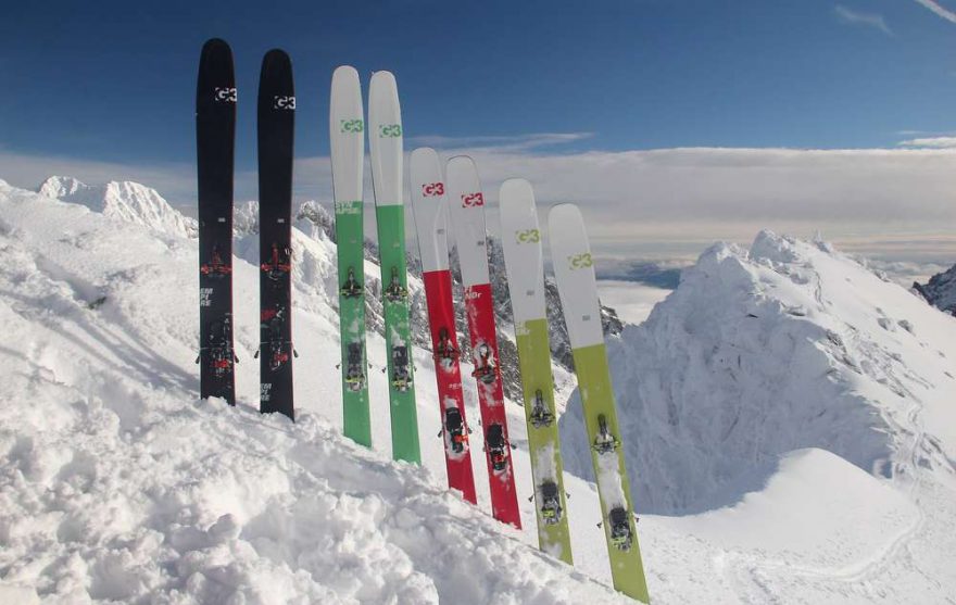 Skladiště lyží G3 na vrcholu Svišťového štítu