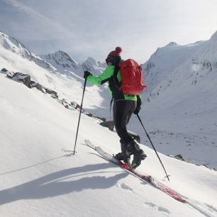 S vázáním G3 ZED na lyžích FINDr v listopadovém Ötztálu
