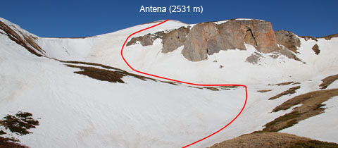 Antena (2531 m) – skialpinistický výstup nad makedonskou Popovou Šapkou