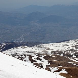 Sjezd z Anteny ve vrchní části