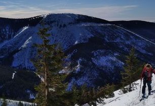 Na skialpech ze Špindlerova Mlýna na vyhlídku Krakonoš (1421 m)
