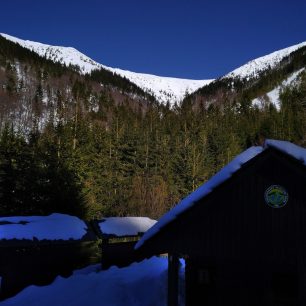 Výhled na Krakonoše z Dlouhého dolu